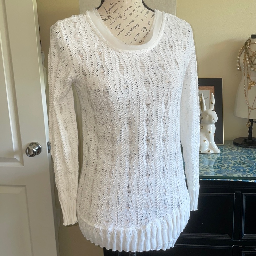 mark. Open Weave Sweater